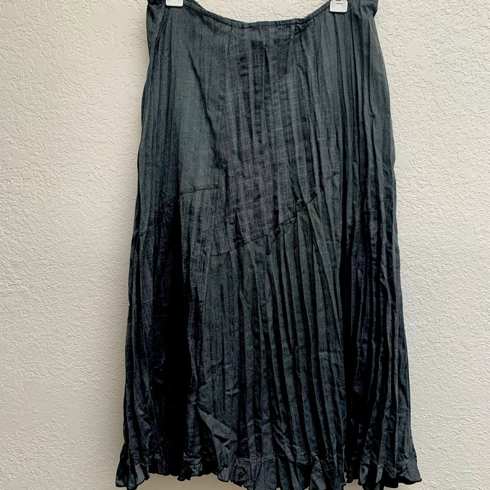 Charcoal grey midi skirt